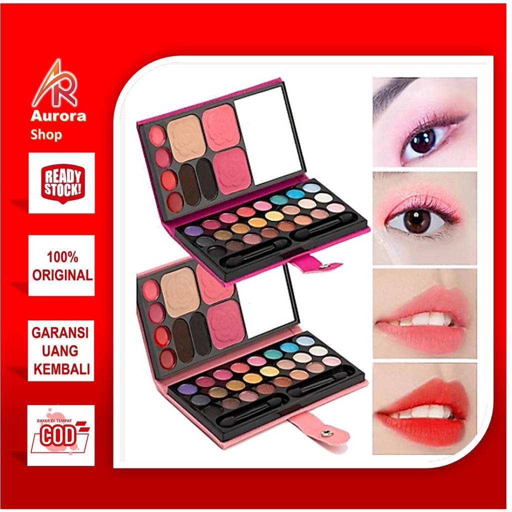 Lameila Dompet Palette Eyeshadow 33 Warna Kombinasi 3557