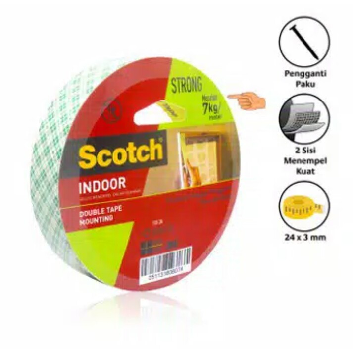 

Mounting Double Tape Size 24 mm x 3 m 3M SCOTCH 110 - 3A