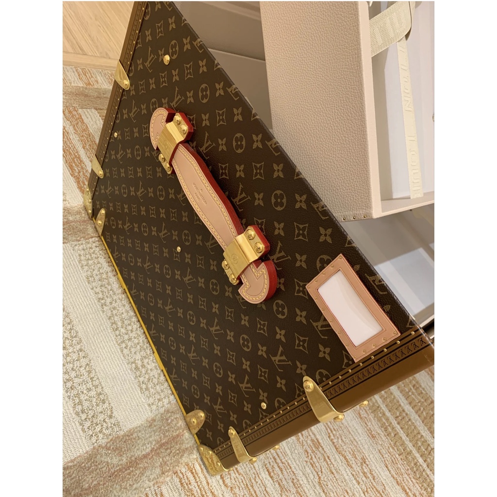 PO LV courrier lozine 110 trunk monogram furniture meja tamu table box