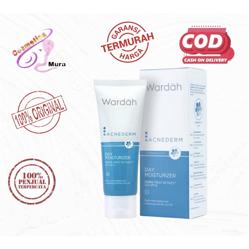 [ day cream ] wArdah acnederm day moisturizer 40 ml