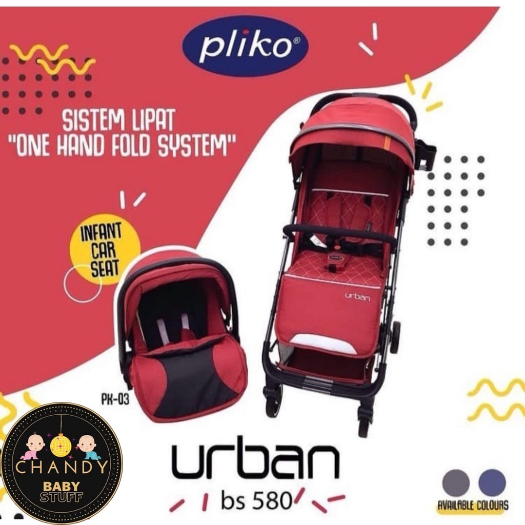 STROLLER CARRIER BABY PLIKO URBAN TRAVEL SYSTEM BS 580