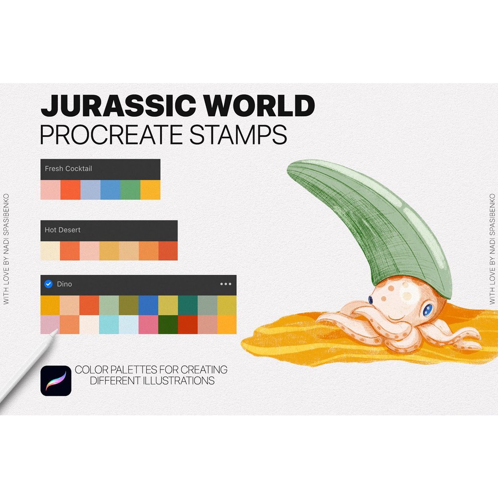 Procreate Brush - Jurassic World Procreate Stamp