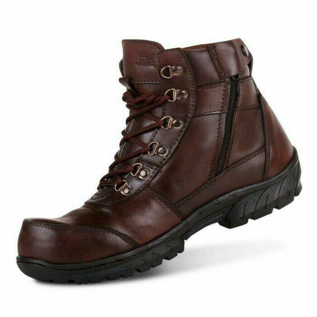 STUMPS X SKIENZ I sepatu boot safety PROYEK kulit sapi