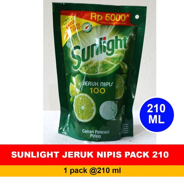 SUNLIGHT JERUK NIPIS PACK 210 ML