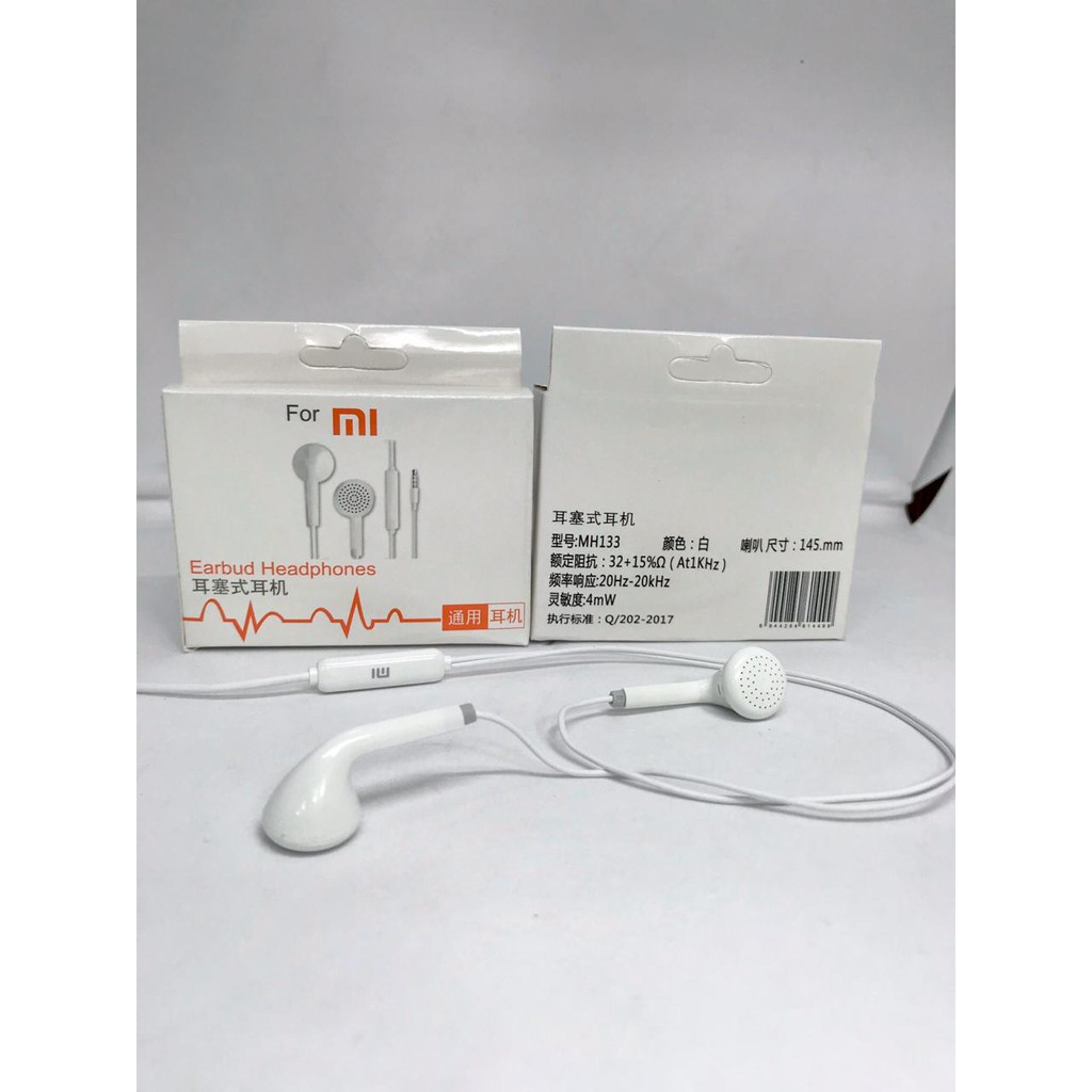 HEADSET EARPHONE STRONG BASS XIAOMI MH133 ORI