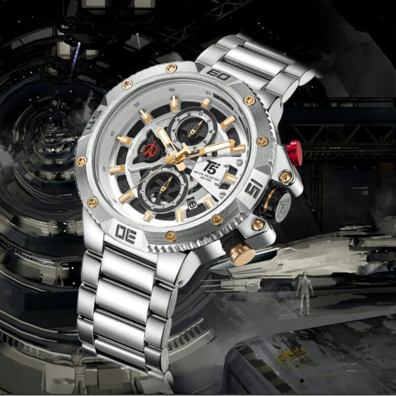 T5 H3705G ORIGINAL JAM TANGAN PRIA GRATIS BOX ORI