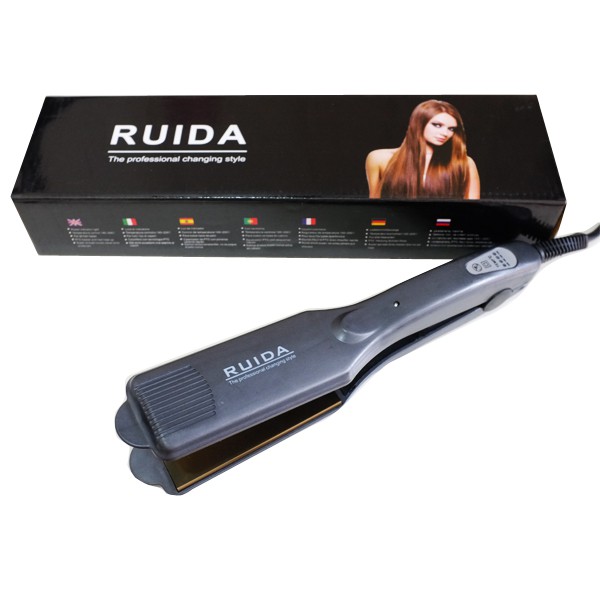 RUIDA CATOK RAMBUT LURUS PLATE LEBAR 2 IN 1