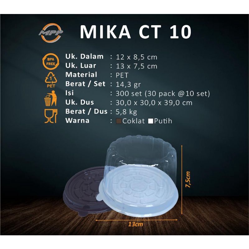 Mika Tumpeng Mini Tart Mini CT10 Isi &quot;20PCS&quot;  READY PINK DAN COKLAT