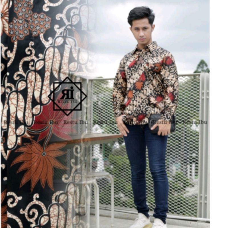 Kemeja Lengan Panjang Batik Kondangan MOTIF KENANGA by tokozahra27