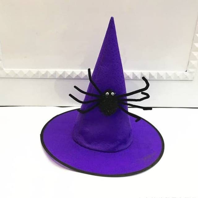 Topi Witch Laba Laba Kostum Halloween Cosplay Topi Penyihir Murah