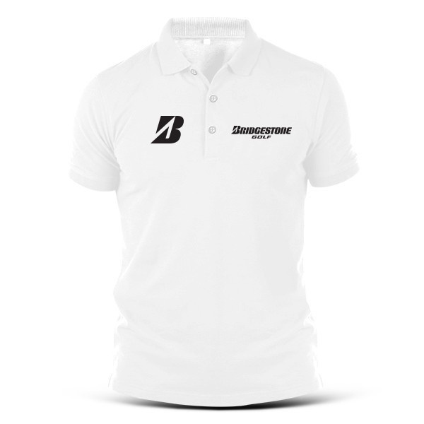 KAOS KERAH POLO Casual Business Gentleman Bridgestone Golf Pg Button