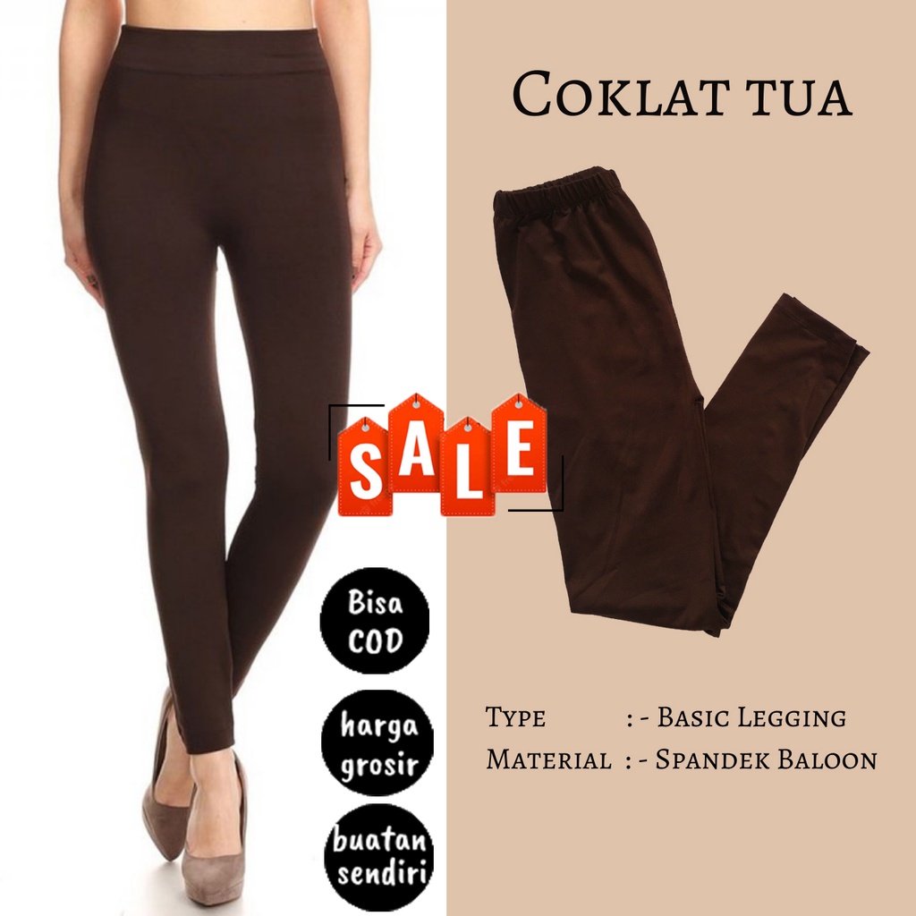 Celana wanita / Legging wanita panjang / Legging wanita / Legging coklat