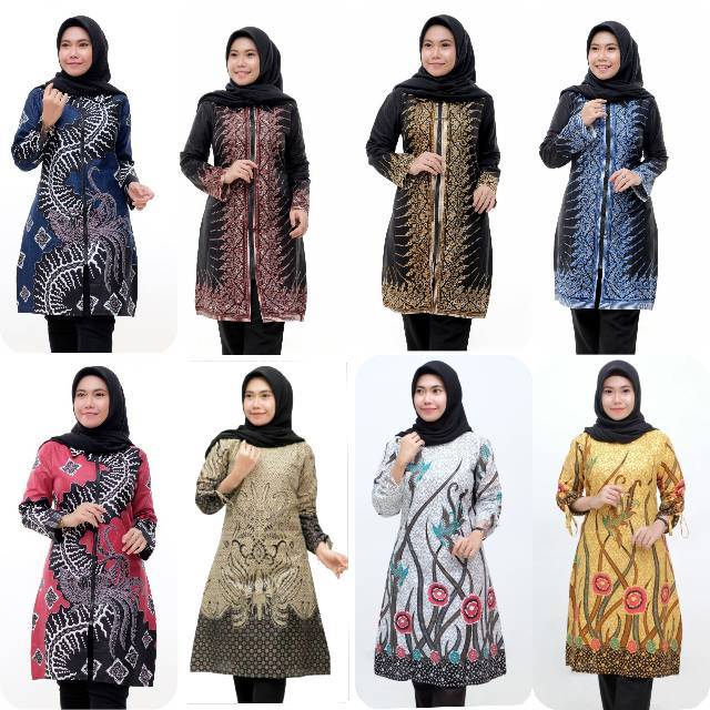 Terlaris SERUT GENES JELITA TUNIC NAVBOR YELBOR WHITBOR CREAMBOR TUNIK BATIK MODERN HRB030 DOLBI DOB