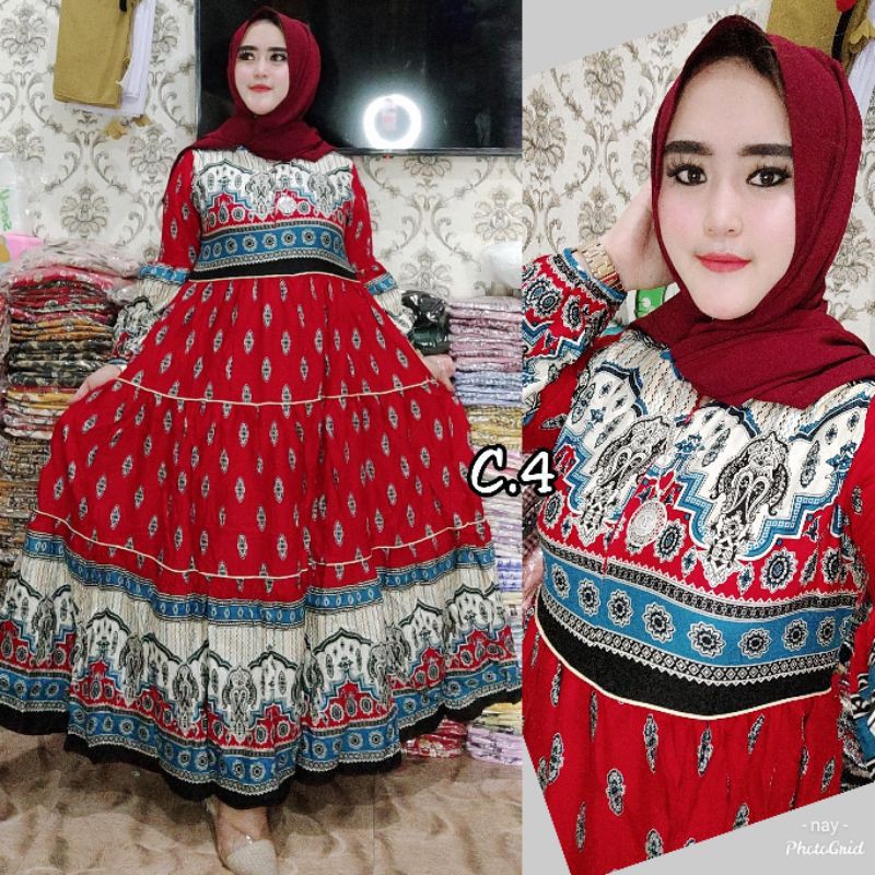 Vinashop Gamis Bangkok Rayon Import c4