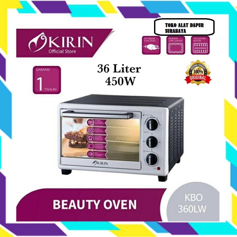 Kirin 36 Liter 36L KBO 360 LW Oven Listrik Low Watt 360LW