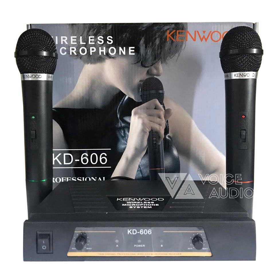 MIC TANPA KABEL KENWOOD KD 606 DOUBLE MICROPHONE WIRELESS KD606