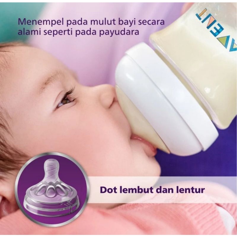 Philips Avent Classic+ Teat Fast Flow Nipple 6+ M - Dot Botol Susu Bayi