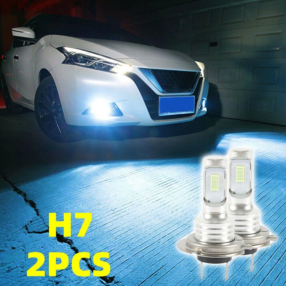 Preva 2Pcs/Set Lampu Kabut Mobil Terang Hi/Low Kit Beam COB Super Terang H7 DRL