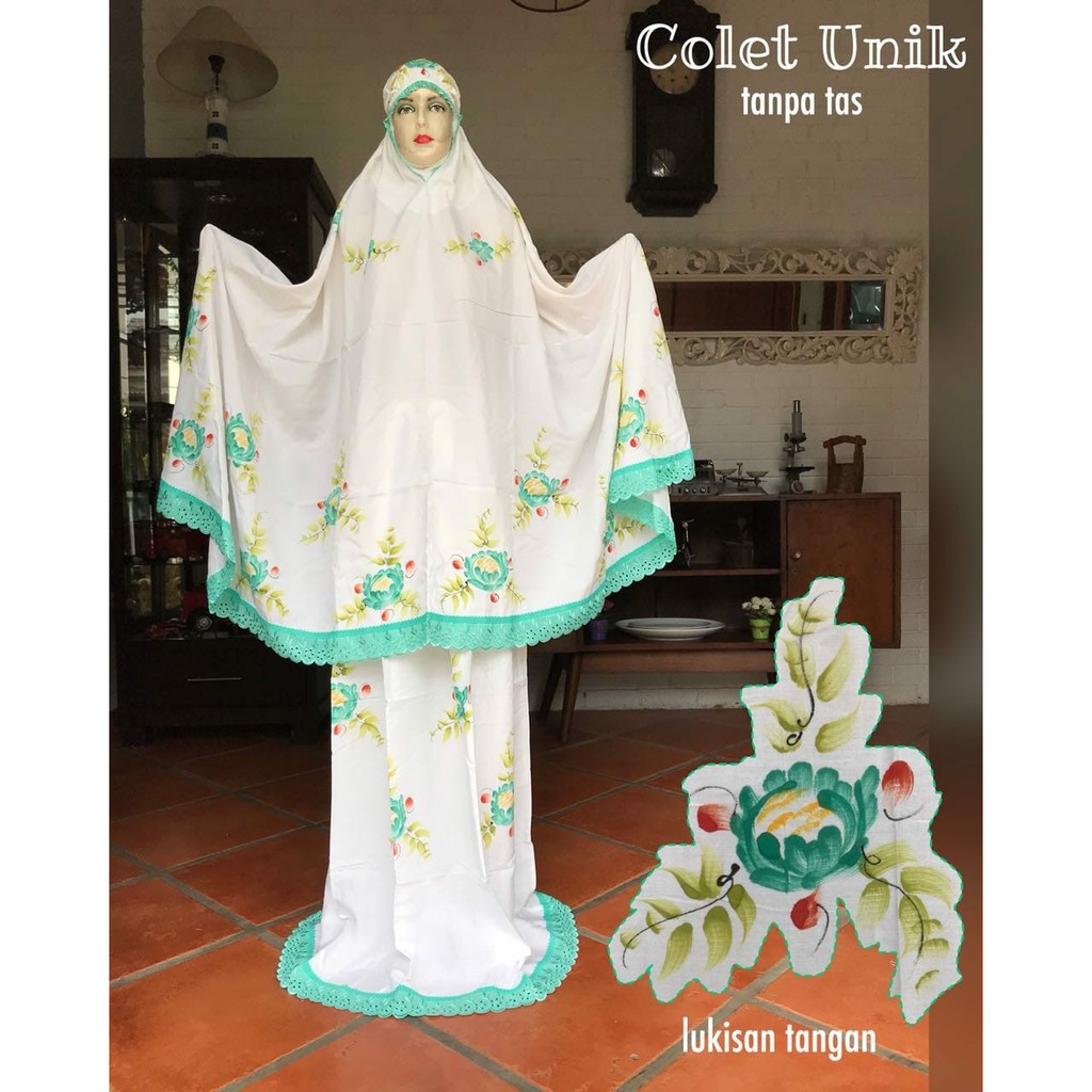 Mukena colet pekalongan tanpa tas