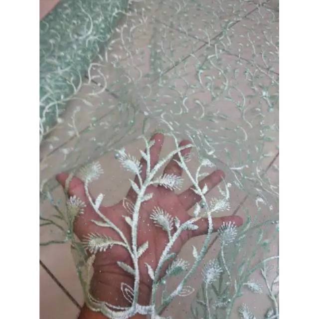 Bahan Kain Tile Akar Mutiara Buat Baju Gamis Dress