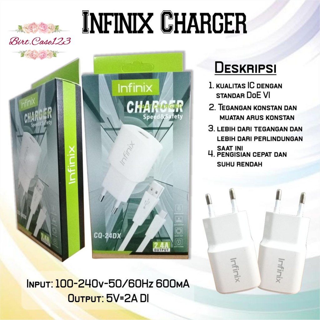 Charger Infinix 9V -2A Original Fast Charging Kabel Micro USB note 7 Note 8 hot 9 8 10 play BC5711