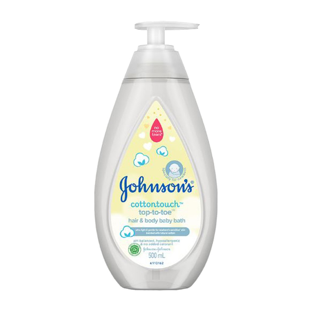 JOHNSONS BABY COTTON TOP TO TOE WASH 500ML / SABUN BAYI