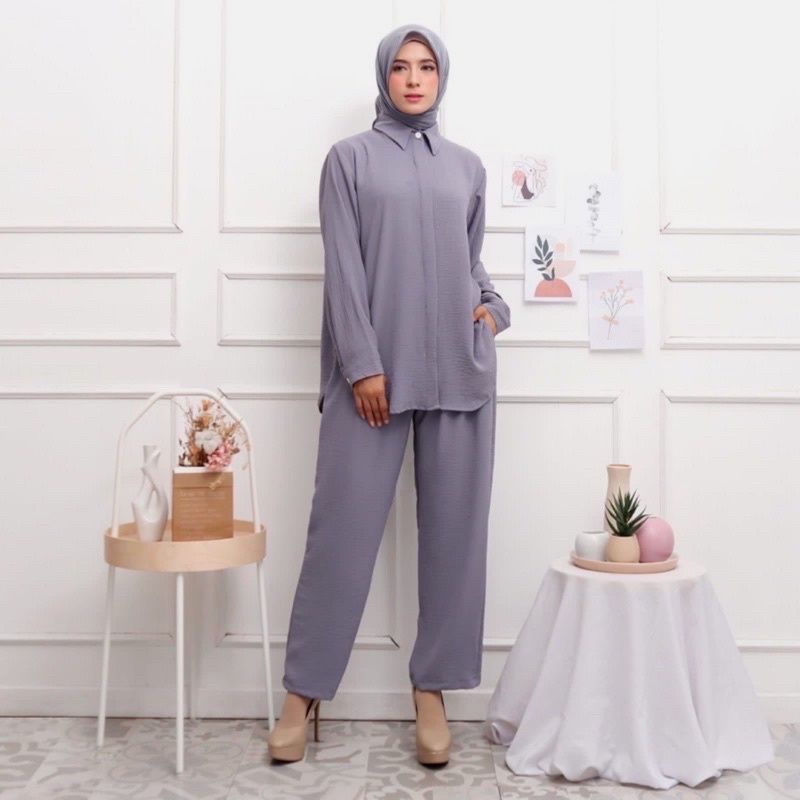 Setelan Wanita - One Set Crinkle Best Trendy