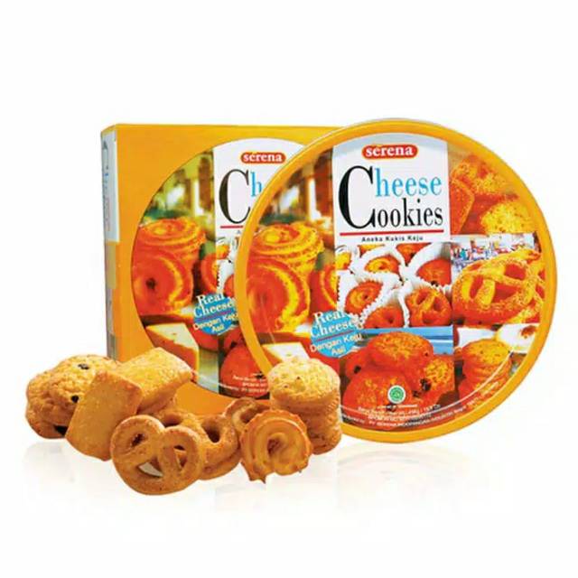 

Monde Serena Cheese Cookies kukis kaleng Serena biskuit rasa keju monde Keju Serena Keju cheese (454gr)