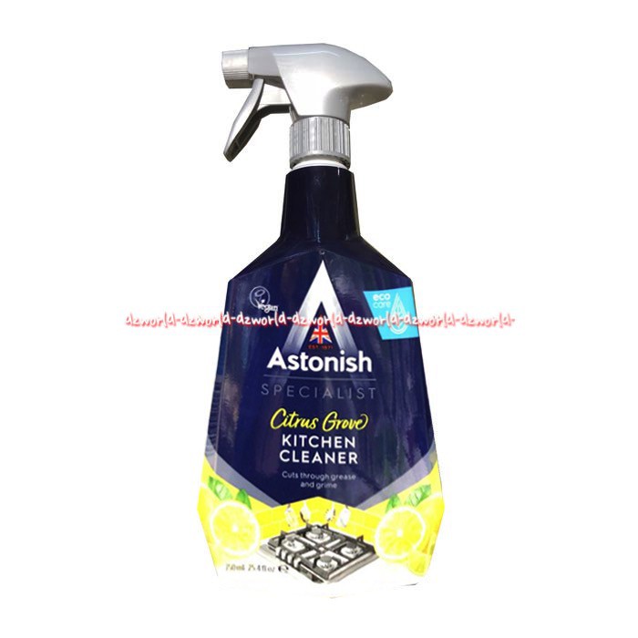 Astonish Citrus Grove Kitchen Cleaner 750ml Cairan Pembersih Dapur Lemak Panci Gosong Minyak Noda Makanan Astonis Specialist Kitchen Cleaner Wangi Aroma Jeruk