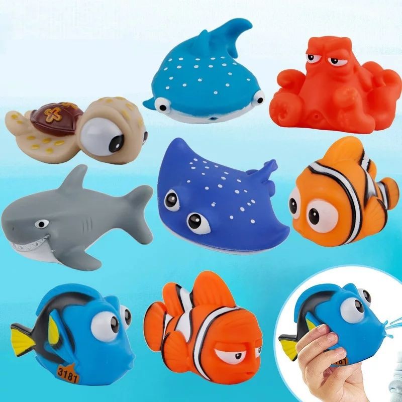 Mainan Mandi Anak Ikan Karet Nemo Mainan Mandi Semprot Air Ikan Karet Nemo