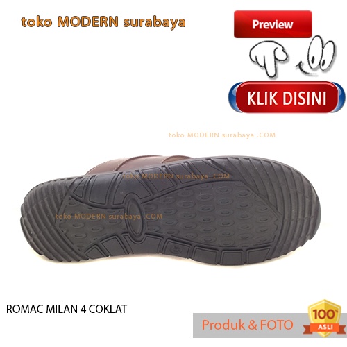 ROMAC MILAN 4 COKLAT sandal pria sandal jepit flat flip flop