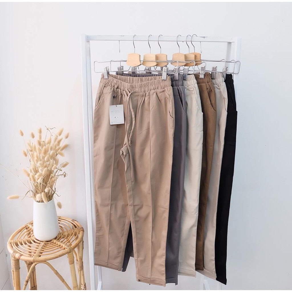 CELANA VILLY BAGGY PANTS KERUT