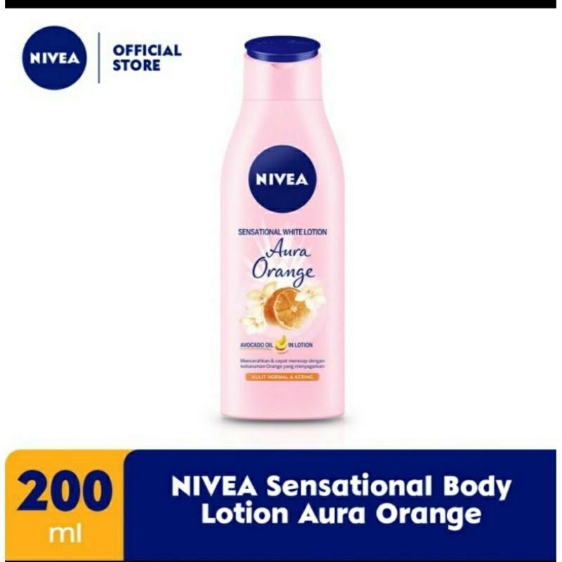 Nivea body lotion aura orange