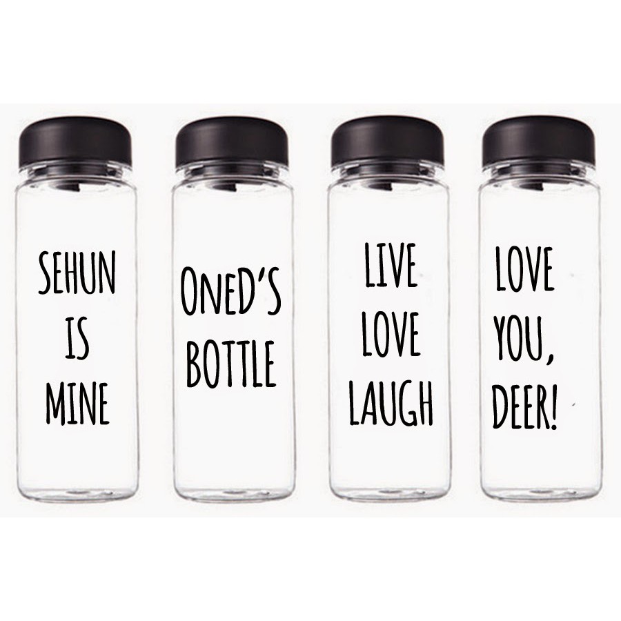 My Bottle Custom Tulisan