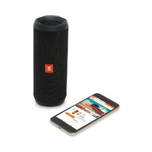 JBL Flip 4 Waterproof Portable Bluetooth Speaker   Black Berkualitas