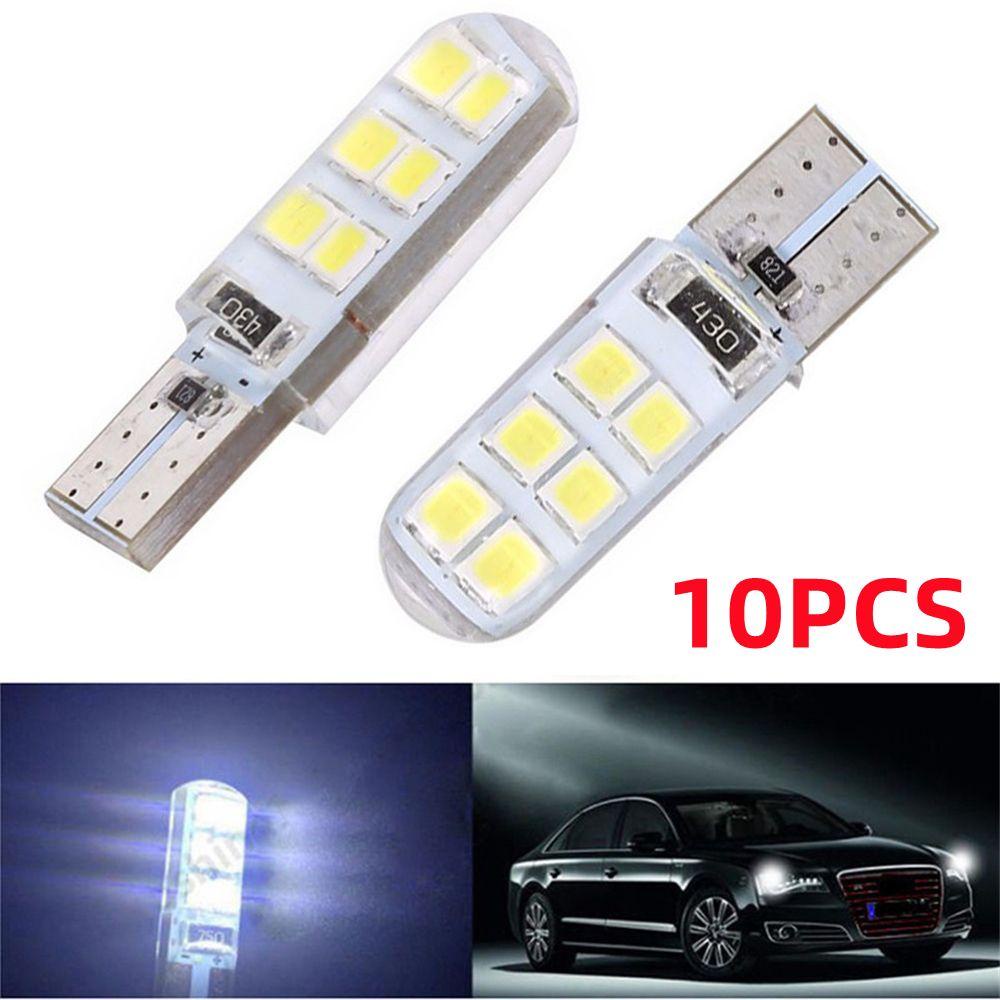 Populer 10 Pcs Lampu Plat Lampu Silikon 10 Pcs 12 V COB LED Bolam Peta Kubah