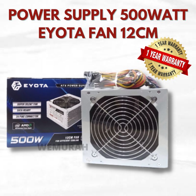 Power Supply 500Watt Komputer- PSU Komputer/PC 500 watt