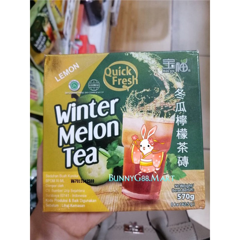 

WINTER MELON TEA570gr/SEDUHAN TEH BUAH GULA KUNDUR/QUICKFRESH-LEMON