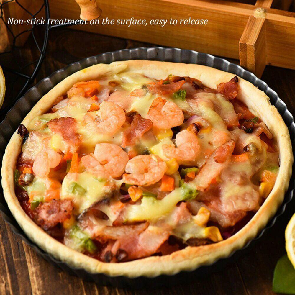 [Elegan] Loyang Pie Removable Kitchen Pizza Quiche Alat Panggang Anti Lengket