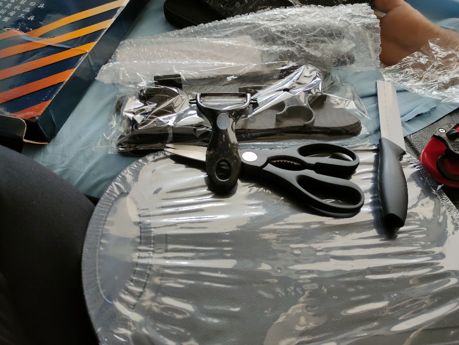 Pisau Set 7 In 1 Talenan /poenscae Kitchen Knife Set / Pisau Dapur Set Free Talenan Murah Import