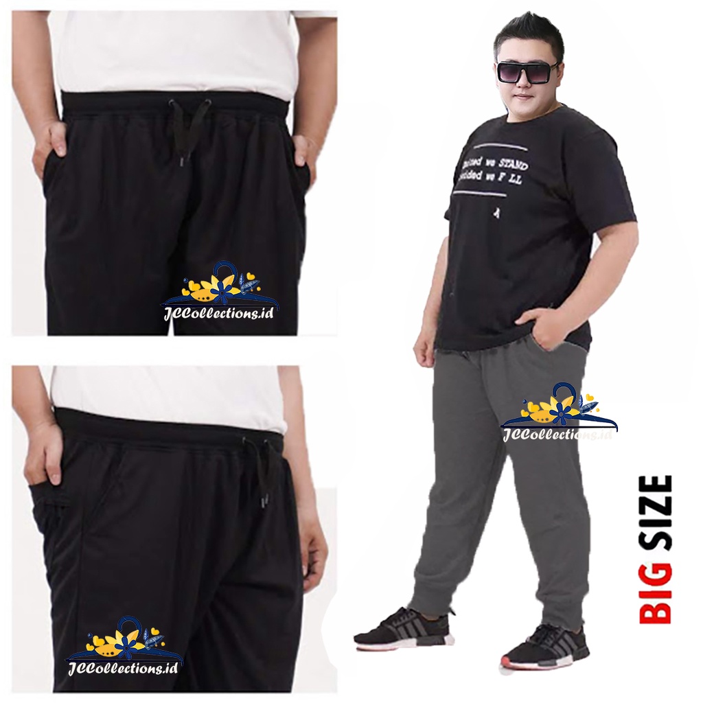 Celana Jogger Pria Jumbo Polos Training Pants Big Size Jumbo - Evand JCCollections