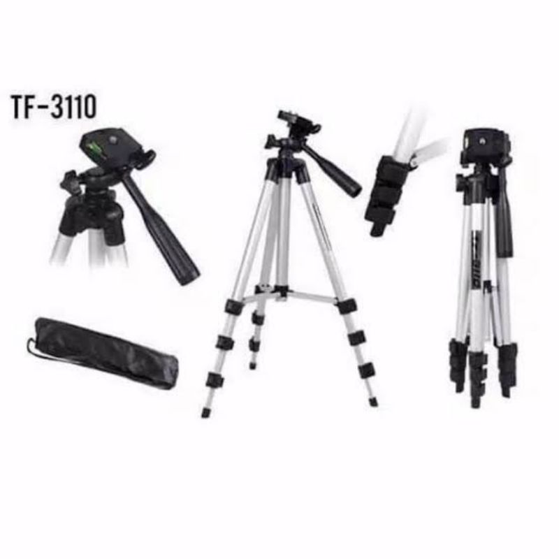 Tripod 1 Meter 1M 3110 Bahan Aluminium + Holder U + sarung