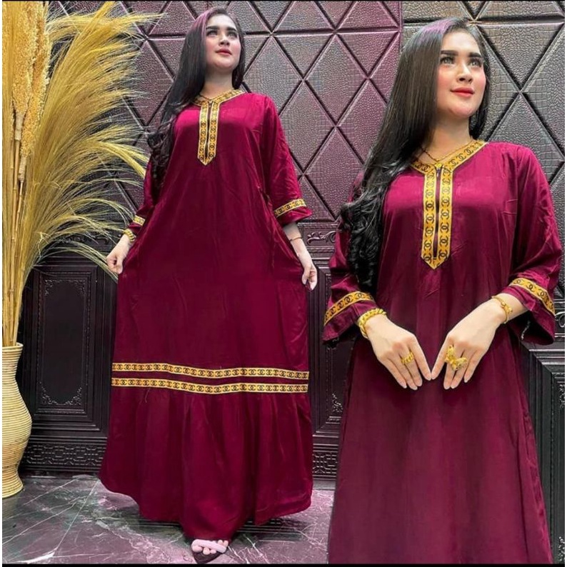 001 ML | Melia Dres | Fashion Muslim Gamis polos cenel Busui Friendly