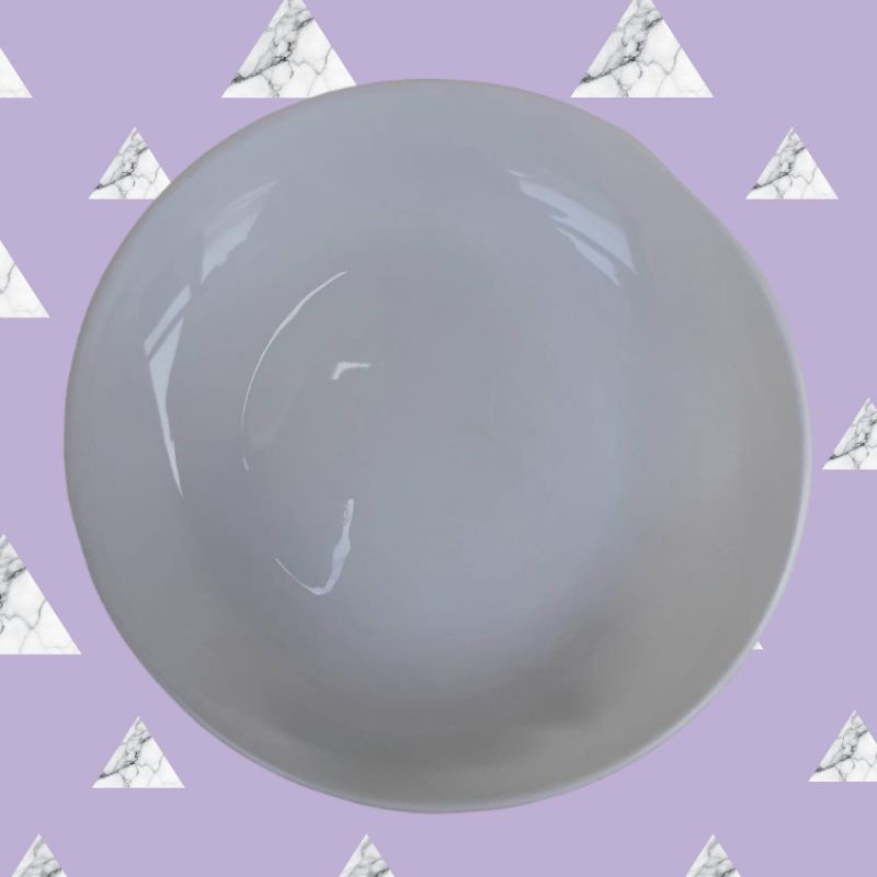 Piring plastik polos putih / piring / piring plastik