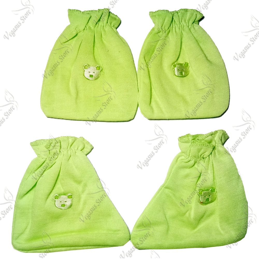 1 set Sarung Tangan Sarung Kaki Bayi Karet-Baru Lahir/Newborn-Vegasus Store(COD)