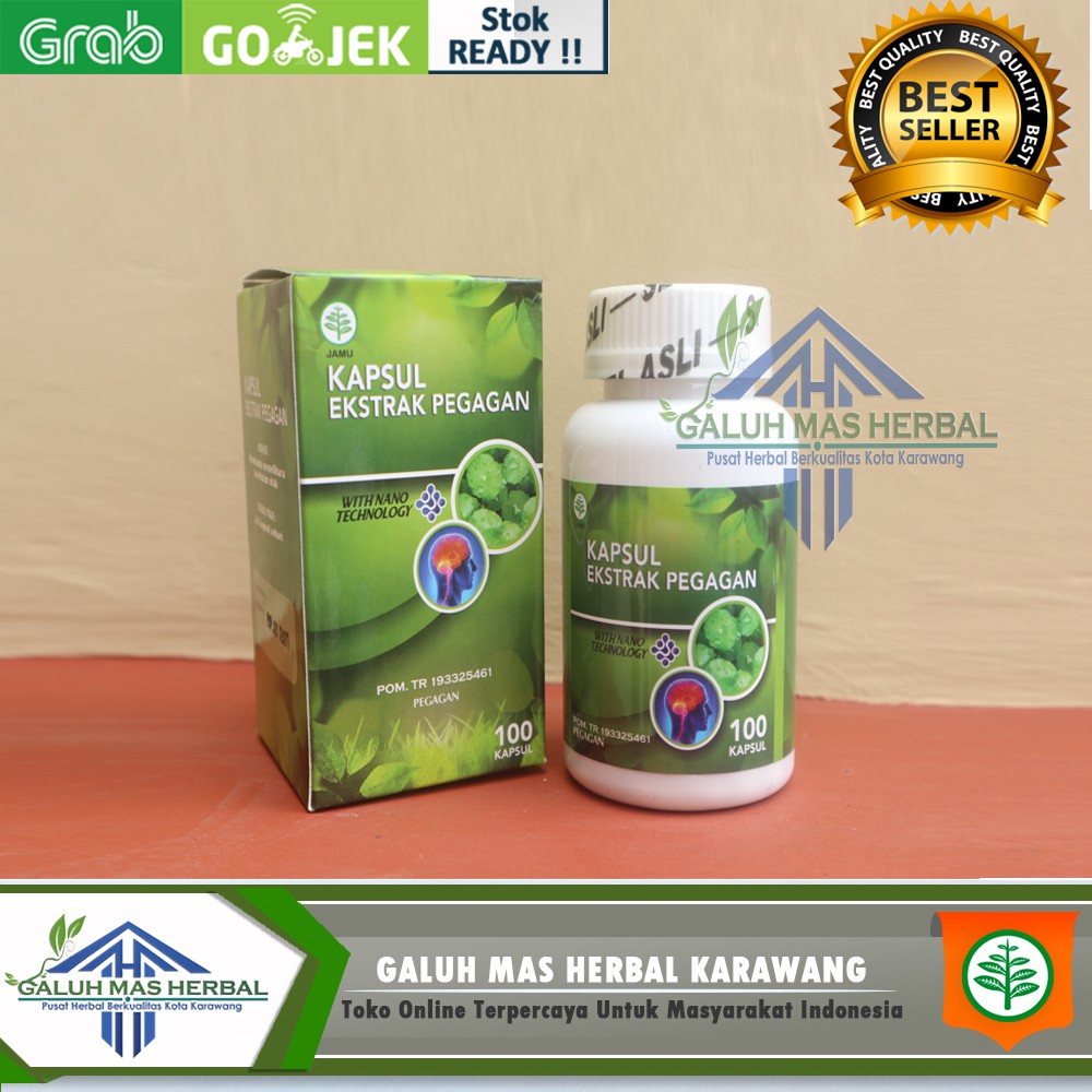 Kapsul Exstrak pegagan Original Asli Isi 100 Kapsul With Nano Technology - Nutrisi Kesehatan Otak