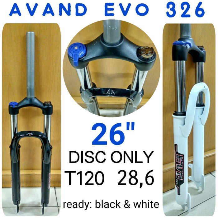 Fork Avand EVO 326 26 Inch COIL T120 Lock Disc Brake