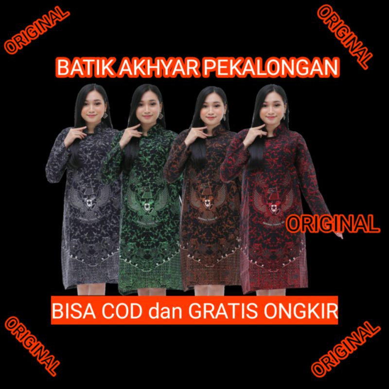 BATIK pekalongan, atasan Wanita, Batik nusantara, batik Garuda. BISA bayar COD