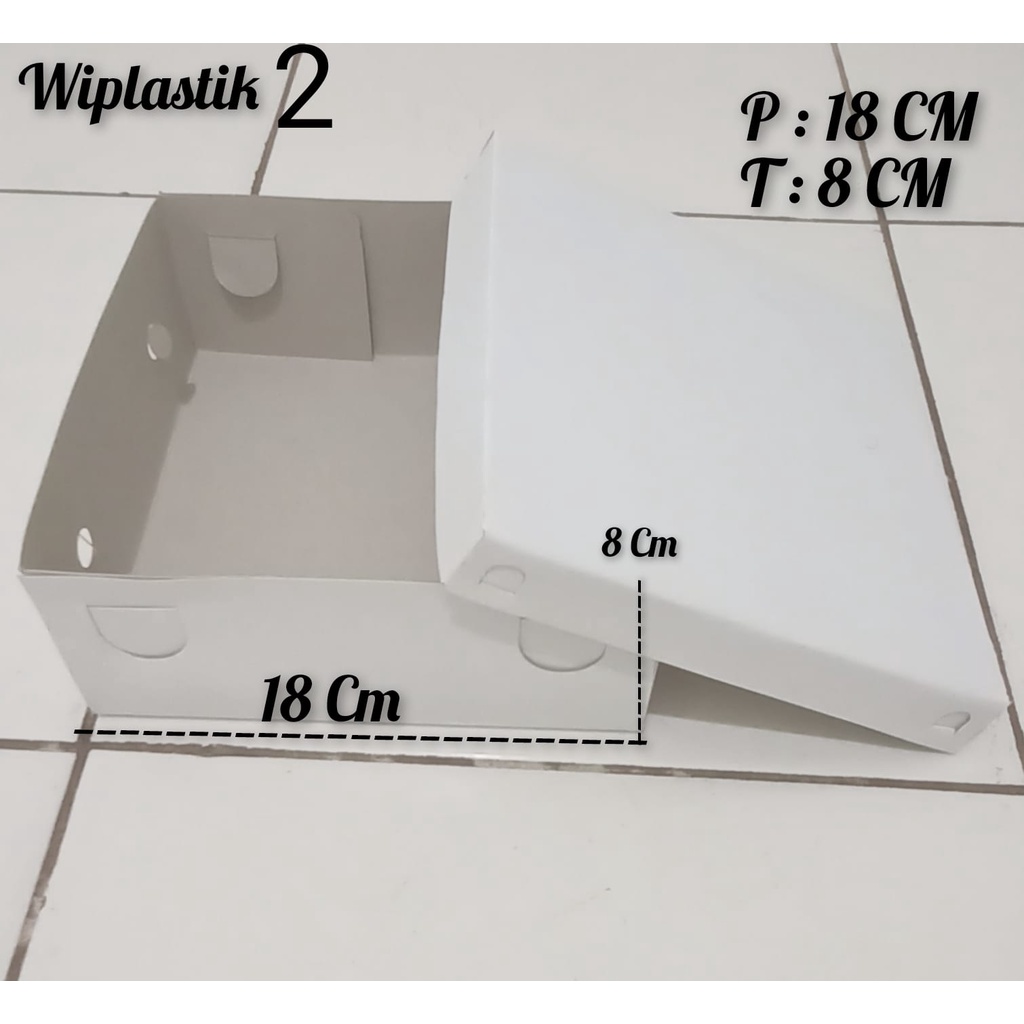 (50PCS) Dus TPS 18x18 / kotak nasi polos/ nasi kotak / dus makanan box nasi motif polos untuk cateri