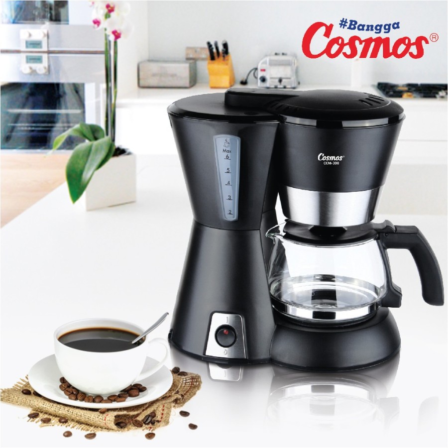 COSMOS Coffee Maker 650 ml / Mesin Pembuat Kopi CCM 308 - Garansi Resmi 1 Tahun